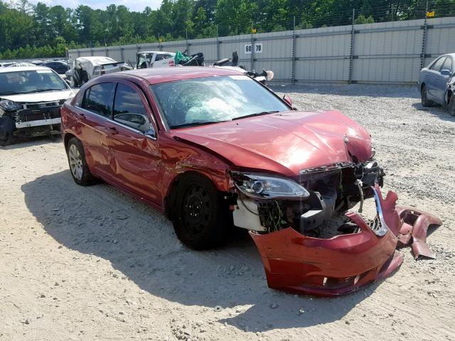 1C3CCBAB1EN142971 - 2014 CHRYSLER 200 LX RED photo 1