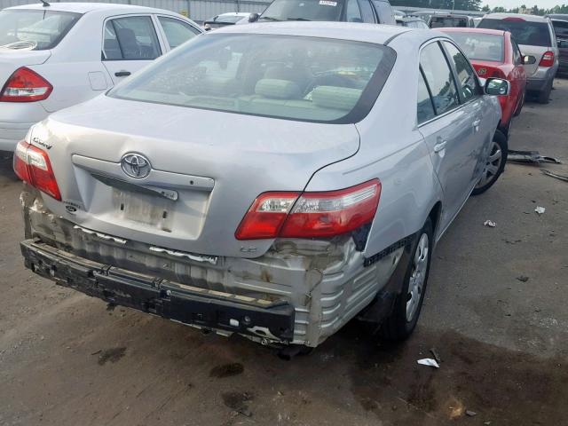 4T1BE46K57U667851 - 2007 TOYOTA CAMRY NEW SILVER photo 4