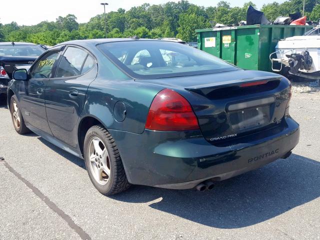 2G2WR524641132952 - 2004 PONTIAC GRAND PRIX GREEN photo 3