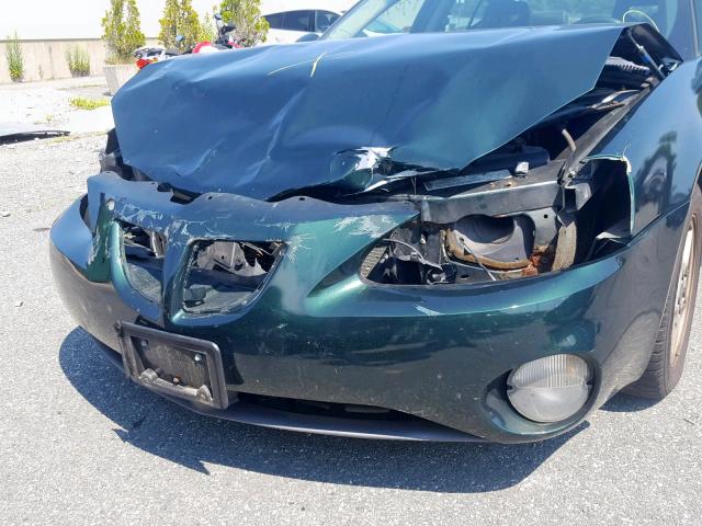 2G2WR524641132952 - 2004 PONTIAC GRAND PRIX GREEN photo 9