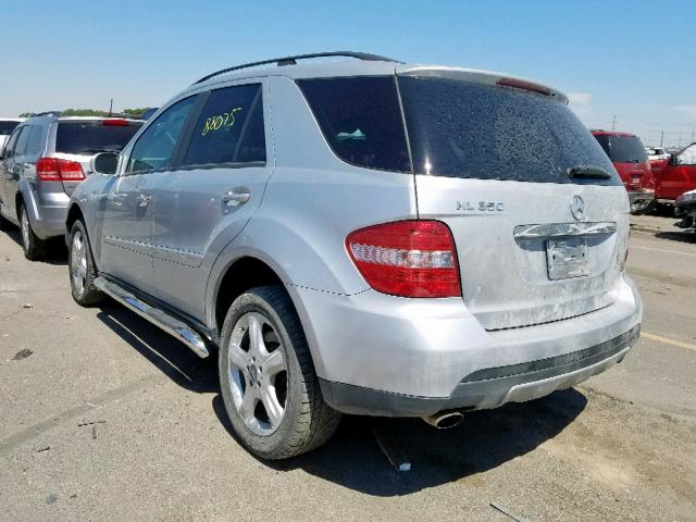 4JGBB86E16A013357 - 2006 MERCEDES-BENZ ML 350 SILVER photo 3