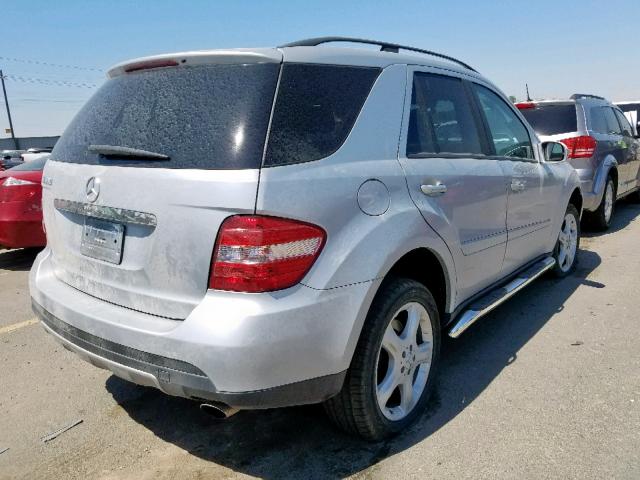 4JGBB86E16A013357 - 2006 MERCEDES-BENZ ML 350 SILVER photo 4