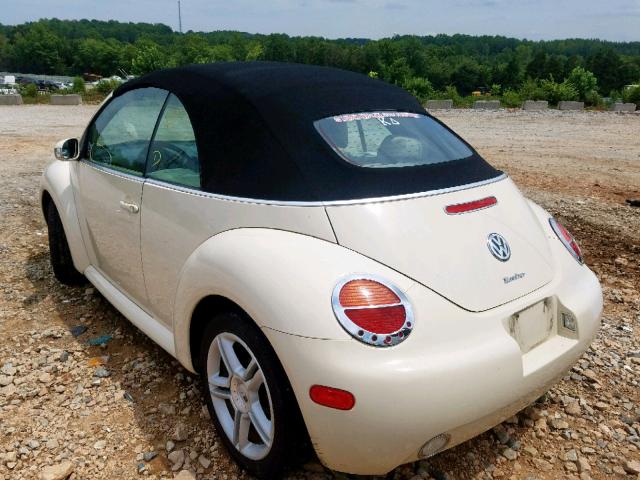 3VWCD31YX4M353370 - 2004 VOLKSWAGEN NEW BEETLE კრემისფერი ფოტო 3