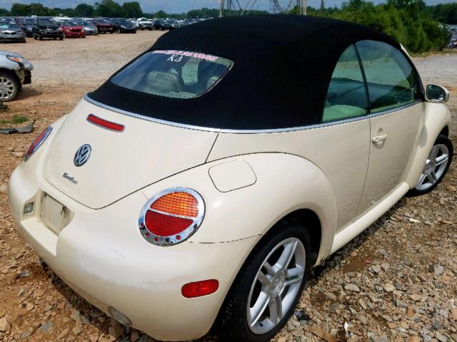 3VWCD31YX4M353370 - 2004 VOLKSWAGEN NEW BEETLE კრემისფერი ფოტო 4