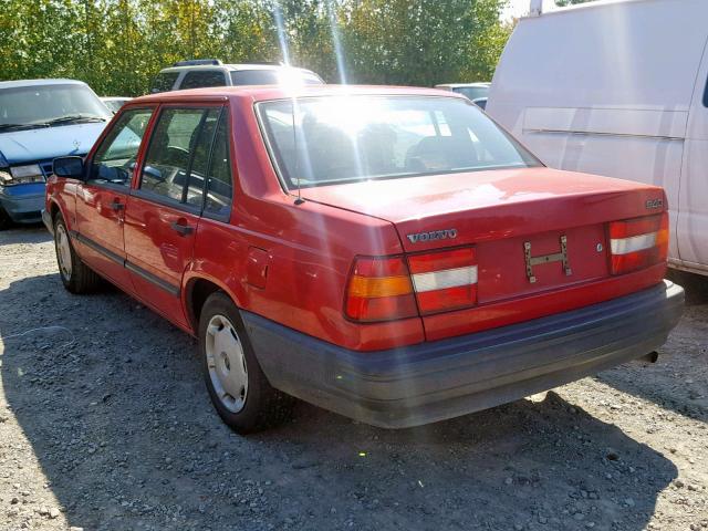 YV1JS8315S1191519 - 1995 VOLVO 940 RED photo 3