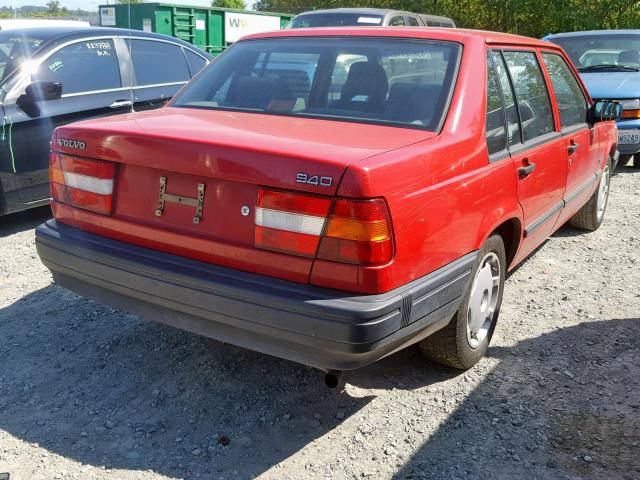 YV1JS8315S1191519 - 1995 VOLVO 940 RED photo 4