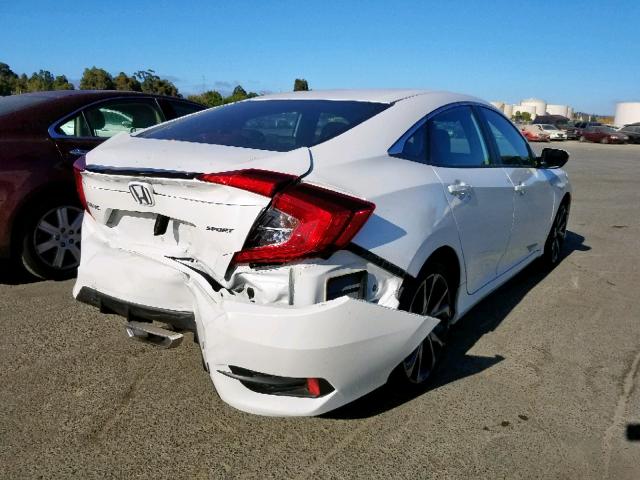 2HGFC2F82KH533493 - 2019 HONDA CIVIC SPOR WHITE photo 4