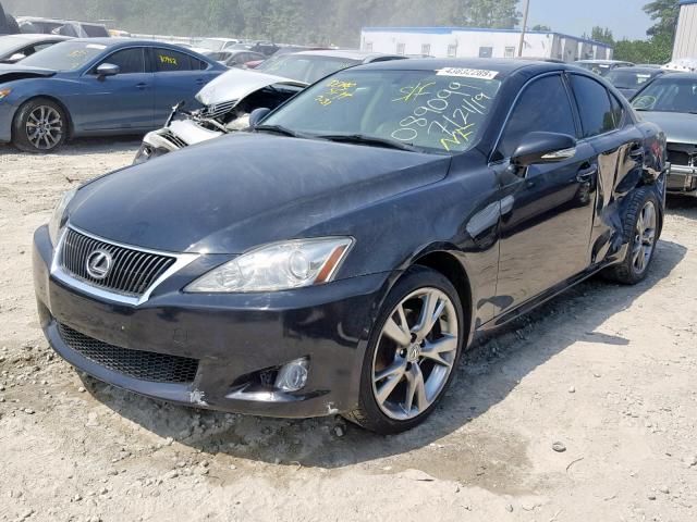 JTHBK262592089099 - 2009 LEXUS IS 250 BLACK photo 2