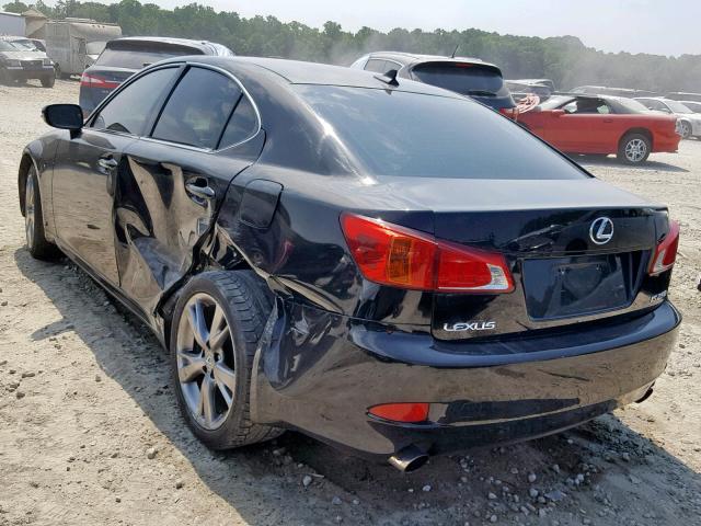 JTHBK262592089099 - 2009 LEXUS IS 250 BLACK photo 3