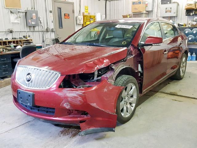 1G4GC5EG8AF141630 - 2010 BUICK LACROSSE C MAROON photo 2