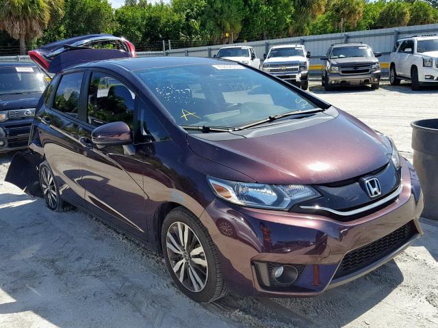 JHMGK5H75GX034605 - 2016 HONDA FIT EX PURPLE photo 1