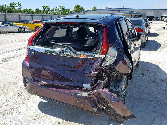 JHMGK5H75GX034605 - 2016 HONDA FIT EX PURPLE photo 9