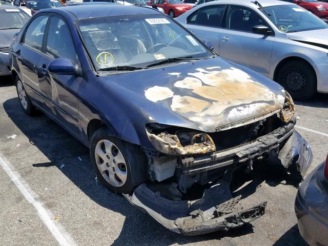 KNAFE121185518167 - 2008 KIA SPECTRA EX BLUE photo 1