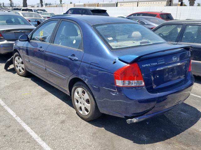 KNAFE121185518167 - 2008 KIA SPECTRA EX BLUE photo 3