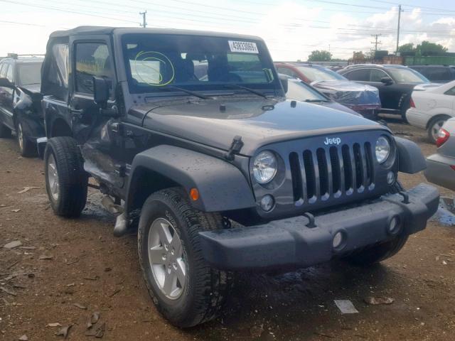 1C4AJWAG7GL302734 - 2016 JEEP WRANGLER S GRAY photo 1