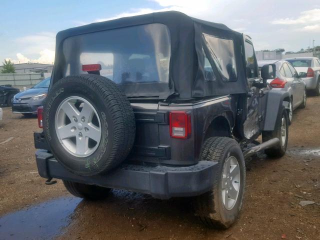 1C4AJWAG7GL302734 - 2016 JEEP WRANGLER S GRAY photo 4