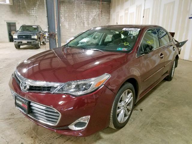4T1BK1EB2FU188312 - 2015 TOYOTA AVALON XLE MAROON photo 2