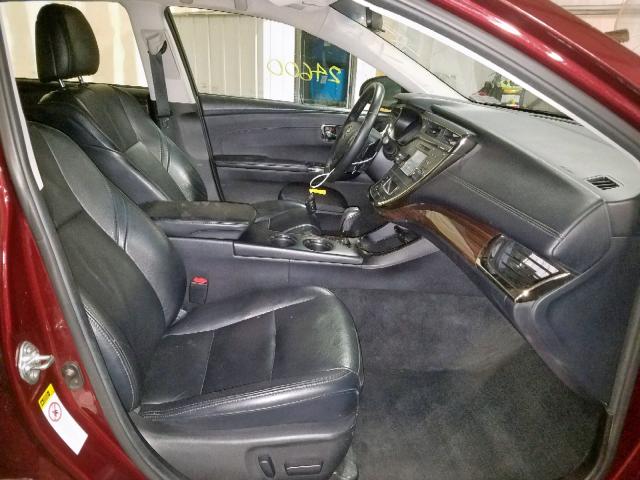 4T1BK1EB2FU188312 - 2015 TOYOTA AVALON XLE MAROON photo 5