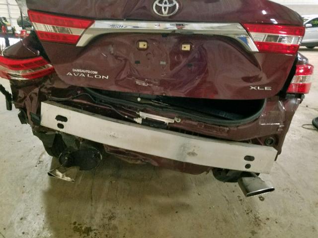 4T1BK1EB2FU188312 - 2015 TOYOTA AVALON XLE MAROON photo 9