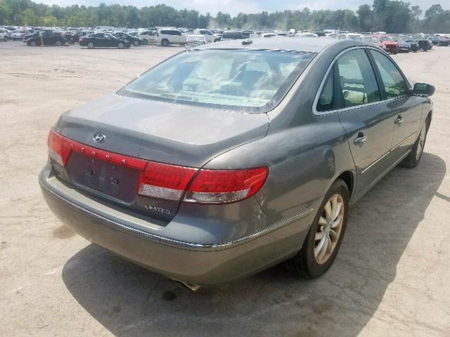 KMHFC46F17A189701 - 2007 HYUNDAI AZERA SE GREEN photo 4