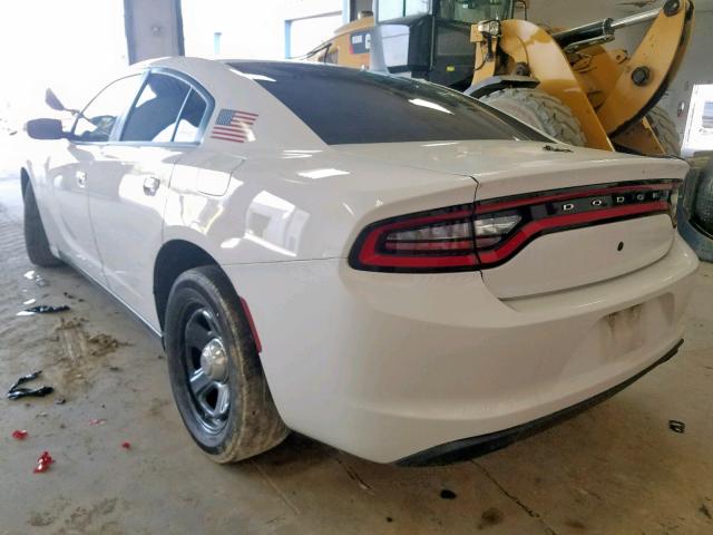 2C3CDXAT6GH169307 - 2016 DODGE CHARGER PO WHITE photo 3