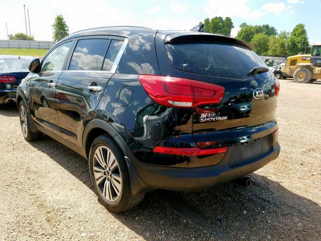 KNDPC3AC0E7587119 - 2014 KIA SPORTAGE E BLACK photo 3