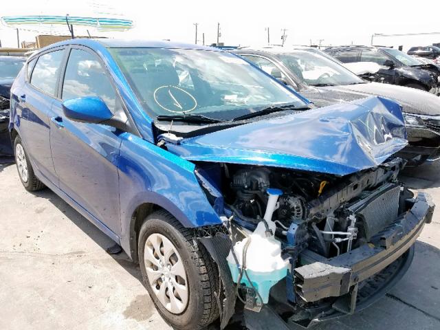 KMHCT5AE5GU260954 - 2016 HYUNDAI ACCENT SE BLUE photo 1