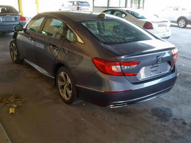 1HGCV2F51JA042607 - 2018 HONDA ACCORD EXL CHARCOAL photo 3