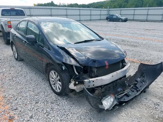 2HGFB2F94CH555671 - 2012 HONDA CIVIC EXL 黑色 照片 1