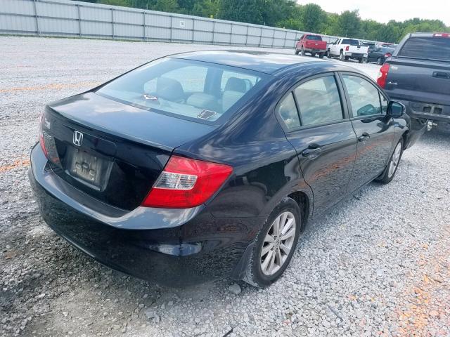 2HGFB2F94CH555671 - 2012 HONDA CIVIC EXL 黑色 照片 4