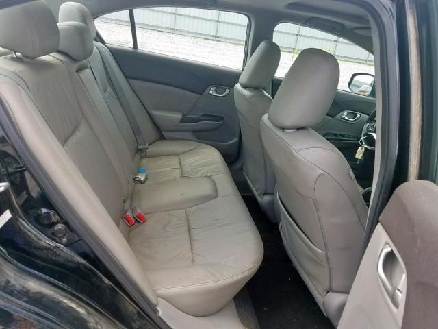 2HGFB2F94CH555671 - 2012 HONDA CIVIC EXL 黑色 照片 6