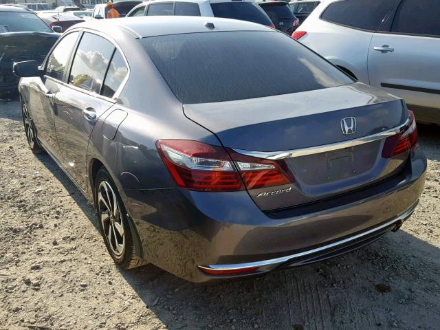 1HGCR2F80GA013722 - 2016 HONDA ACCORD EXL GRAY photo 3