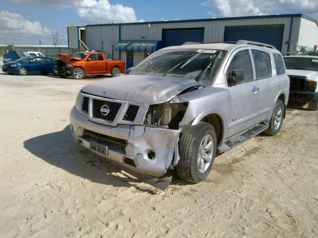 5N1BA08DX8N619812 - 2008 NISSAN ARMADA SE SILVER photo 2