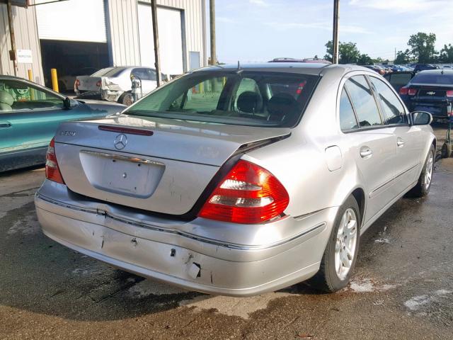 WDBUF65J04A438018 - 2004 MERCEDES-BENZ E 320 SILVER photo 4