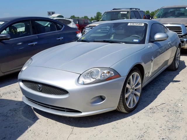 SAJWA43B085B24252 - 2008 JAGUAR XK SILVER photo 2