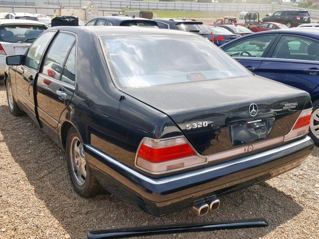 WDBGA32G7VA335408 - 1997 MERCEDES-BENZ S 320W BLACK photo 3