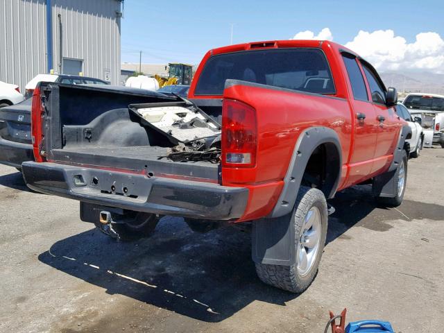 1D7HU18D24J269241 - 2004 DODGE RAM 1500 S RED photo 4