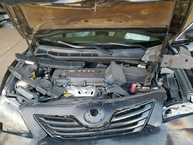 4T1BE46K47U589112 - 2007 TOYOTA CAMRY NEW BLACK photo 7