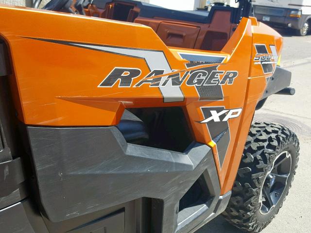 4XAUH9EA4EB207591 - 2014 POLARIS RANGER 900 ORANGE photo 15