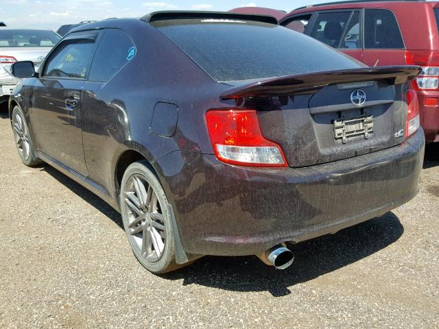JTKJF5C70D3065744 - 2013 TOYOTA SCION TC ბურგუნდია ფოტო 3