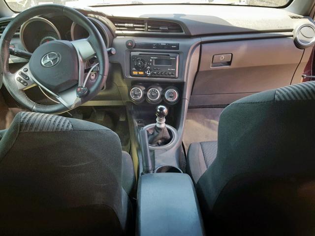 JTKJF5C70D3065744 - 2013 TOYOTA SCION TC ბურგუნდია ფოტო 9