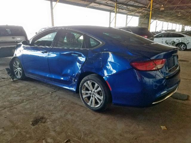 1C3CCCAB9FN603907 - 2015 CHRYSLER 200 LIMITE BLUE photo 3