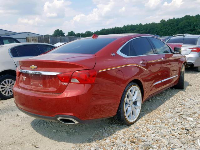 2G1145SL8E9211756 - 2014 CHEVROLET IMPALA LTZ RED photo 4