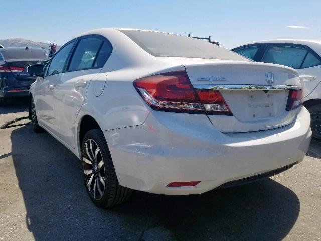 19XFB2F98FE244534 - 2015 HONDA CIVIC EXL 白色 照片 3