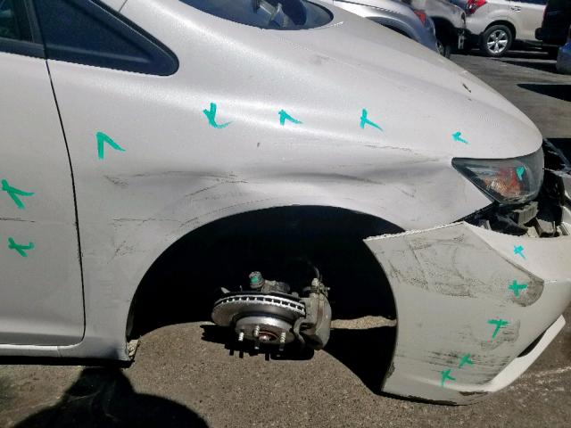 19XFB2F98FE244534 - 2015 HONDA CIVIC EXL 白色 照片 9