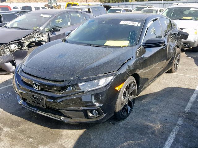 2HGFC2F8XKH529384 - 2019 HONDA CIVIC SPOR BLACK photo 2