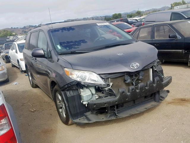 5TDKK3DC4DS362618 - 2013 TOYOTA SIENNA LE GRAY photo 1