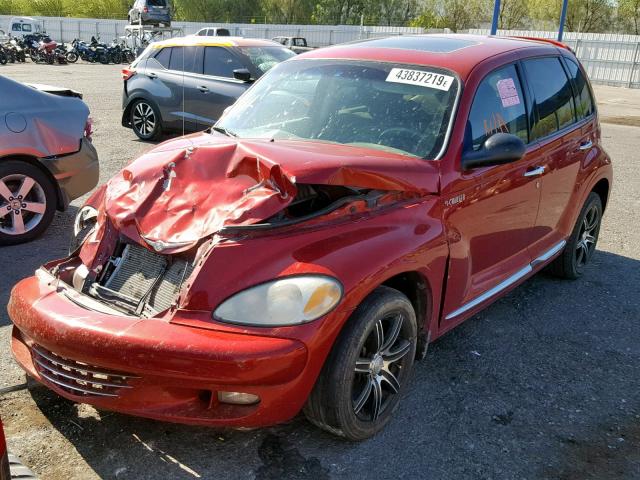 3C8FY68BX4T281341 - 2004 CHRYSLER PT CRUISER RED photo 2