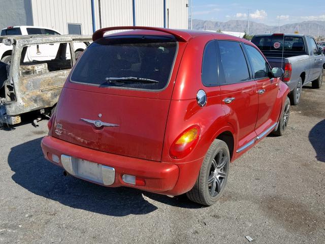 3C8FY68BX4T281341 - 2004 CHRYSLER PT CRUISER RED photo 4