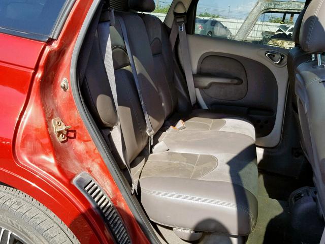 3C8FY68BX4T281341 - 2004 CHRYSLER PT CRUISER RED photo 6